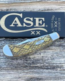 CASE XX ** SFO 2005 ANTIQUE BONE RATTLESNAKE SMALL SADDLEHORN