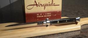 11 Inch 1970s Beltrame Tuxedo Horn Switchblade