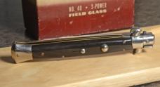 11 Inch 1970s Beltrame Tuxedo Horn Switchblade