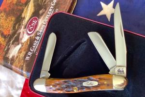 Case xx 2000 Stockman (6318) w/ Autum Peachseed Bone Handles -NOS
