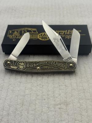 Vintage Imperial USA 3 Blade Brass Limited Edition 1  12000 Mac Tool Folder 