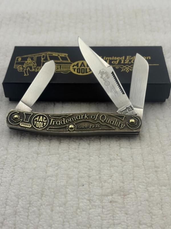 Vintage Imperial USA 3 Blade Brass Limited Edition 1 / 12,000 Mac Tool Folder 