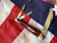 Marbles Gladstone, Whittler w/ Red Carved Bone Stag Handles -NOS in Orig box