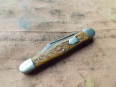 Camillus NY USA 72 Whittler Knife - Bone handles 