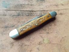 Camillus NY USA 72 Whittler Knife - Bone handles 