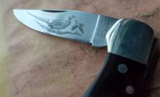 Western USA S-522 Lock Back Knife in Pouch 