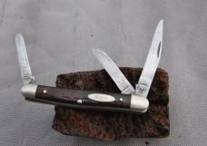 Boker Solingen 4 Blade Congress Rough Black 3 1/4" Closed Pinched Bolsters Tight Loud Snap Both Ways