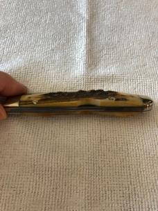 Case XX Cheetah Lockback Knife USA 5111 1/2 LSSP 3-DOT 1977 Blue Scroll Stag #11-10-25-05 