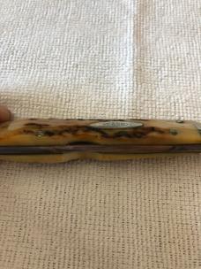 Case XX Cheetah Lockback Knife USA 5111 1/2 LSSP 3-DOT 1977 Blue Scroll Stag #11-10-25-05 