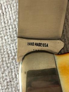 Case XX Buffalo Knife USA 5272 SSP 3-DOT 1977 Blue Scroll Stag #11-25-07