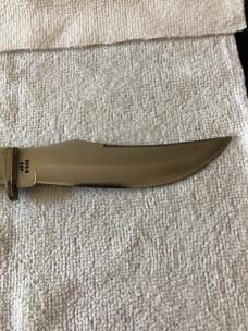 Case XX Fixed Blade Knife USA 523-5 SSP 3-DOT 1977 Blue Scroll Stag #11-25-11