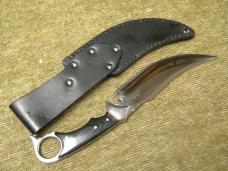 Gil Hibben GH5082 Custom Recurve Karambit Micarta Knife w/Leather Sheath
