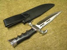 Gil Hibben GH5051 Custom Mikarta MKV Fighter Knife w/Leather Sheath