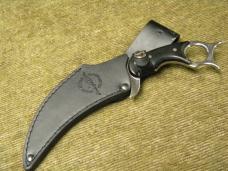 Gil Hibben GH5054 Custom High Polish Mikarta Karambit Knife w/Leather Sheath