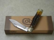 Colt CT 201 Stag Gunstock Knife New in Box