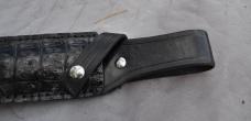 American Alligator Black Sheath New Made And Sewn In The USA Fits 8" Blade Belt Loop
