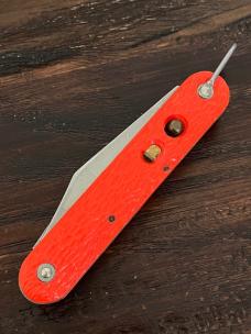 VINTAGE ORANGE CAMILLUS MC-1 PARATROOPER POCKET KNIFE