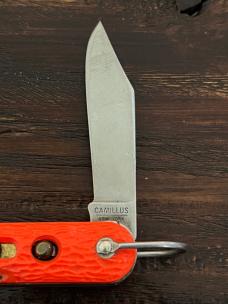 VINTAGE ORANGE CAMILLUS MC-1 PARATROOPER POCKET KNIFE