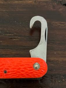 VINTAGE ORANGE CAMILLUS MC-1 PARATROOPER POCKET KNIFE
