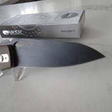 This is the Viper Cutlery Free, has Brown G10 handles and the steel is D2.  