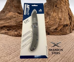 MTech MTE-FDR009-GY Folding Pocket Knife 3.25" Drop Point 8CR13 Blade Frame Lock