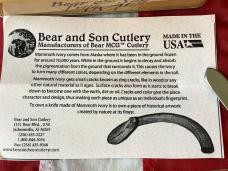 Bear & Son Stockman w/ Sweet Ivory Handles in Orig Tin +Paper work -NOS