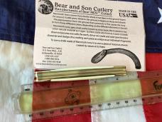 Bear & Son Stockman w/ Sweet Ivory Handles in Orig Tin +Paper work -NOS