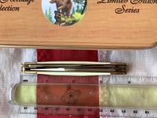 Bear & Son Stockman w/ Sweet Ivory Handles in Orig Tin +Paper work -NOS