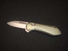 Gerber Highbrow Compact Assisted Pivot Lock Flipper Knife 2.8" Satin Drop Point Plain Blade