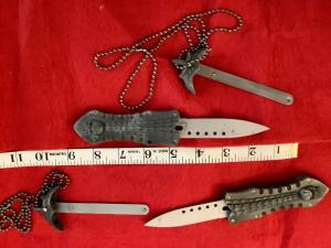 Two Rip Cord knives