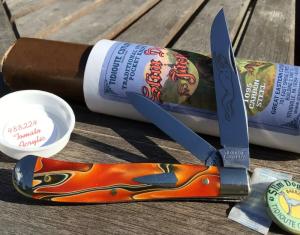 Great Eastern Cutlery 488224 Slim Dog Jack Tomato Acrylic 2 Blade Trapper