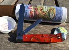 Great Eastern Cutlery 488224 Slim Dog Jack Tomato Acrylic 2 Blade Trapper