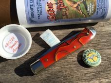 Great Eastern Cutlery 488224 Slim Dog Jack Tomato Acrylic 2 Blade Trapper