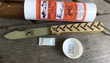   Great Eastern Cutlery Farm & Field 962125 Tractor Knife Traction Jig Muslin Micarta Great Eastern 