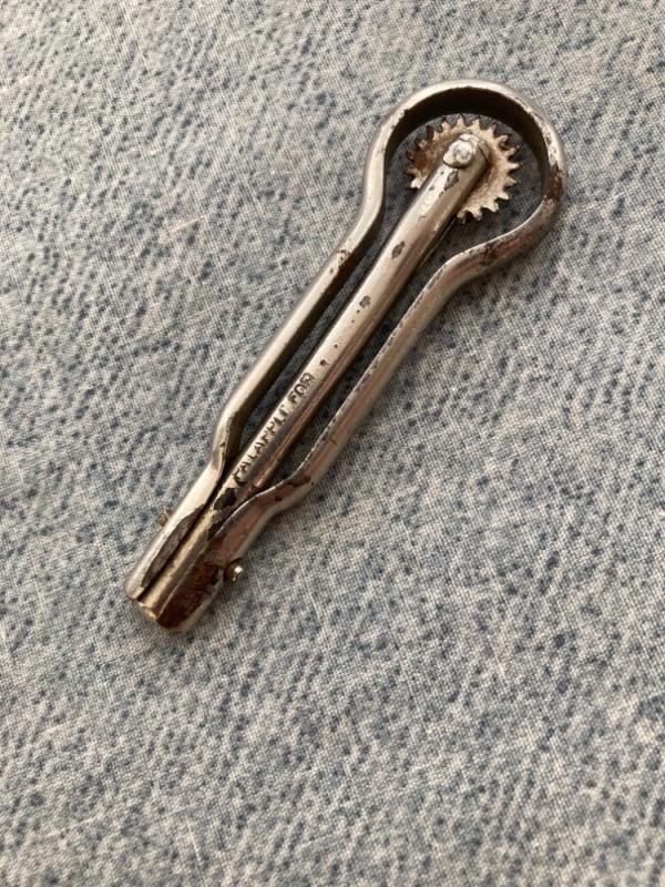 Antique, RARE, PAT. APPLIED FOR, Stiching/Marking-Pattern/Tracking Wheel Tool