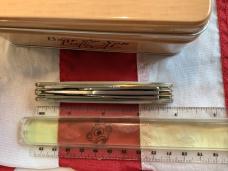 Bear & Son 5 Blade Stockman w/ Flashy Mother of Pearl Handles in Orig Tin -NOS