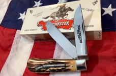 1994 Winchester xLarge Mountain Man Trapper (Mdl#28013 1/2) w/ Super Slab Stag Handles -NOS