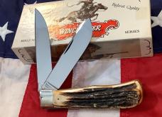 1994 Winchester xLarge Mountain Man Trapper (Mdl#28013 1/2) w/ Super Slab Stag Handles -NOS