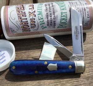 Great Eastern Cutlery 143223 Northfield Gentlemen Jack Smooth Navy Blue Bone