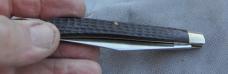 Case XX Stainless USA Six Dot Slim Line Trapper 61048 SS Mint Circle Around Case Jigged Delrin