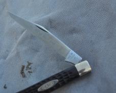 Case XX Stainless USA Six Dot Slim Line Trapper 61048 SS Mint Circle Around Case Jigged Delrin
