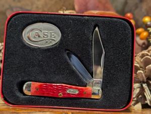 Case Christmas coke knife with Tin and coa 