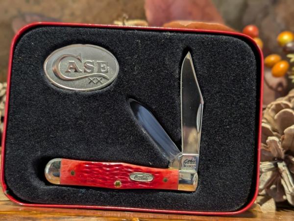 Case Christmas coke knife with Tin and coa Case Christmas coke knife with Tin and coa