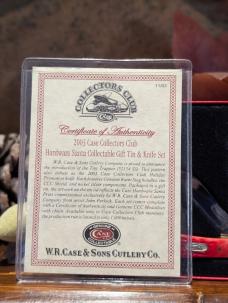 Case Christmas coke knife with Tin and coa 