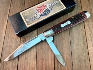 Queen City Cutlery Classics English Jack Antique Green Winter Bottom Bone