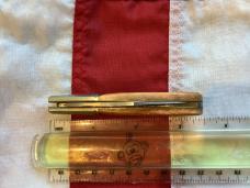 Russell Barlow Pocket Knife w/ Great Brown Bone Handles -NOS