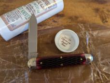 GEC 54 Big Jack Great Eastern Cutlery Knife DLT SFO Elderberry Jigged Bone