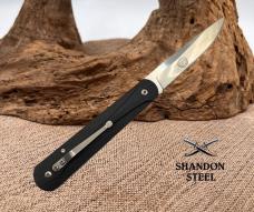Columbia A3263 Front Flipper Folding Knife Drop Point Black G10 Handle (2)