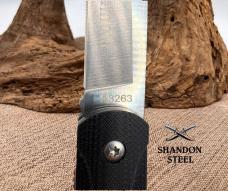 Columbia A3263 Front Flipper Folding Knife Drop Point Black G10 Handle (2)