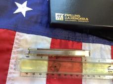 Vintage J A Henckels Stockman (HK3-GSW) Pocket Knife w/ GunStock Walnut Handles -COA & Orig Box